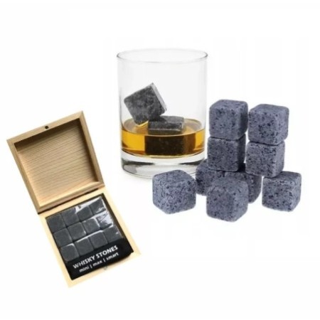 KAMIENIE STONES DO WHISKY KOSTKI SZKLANKI PREZENT 12szt