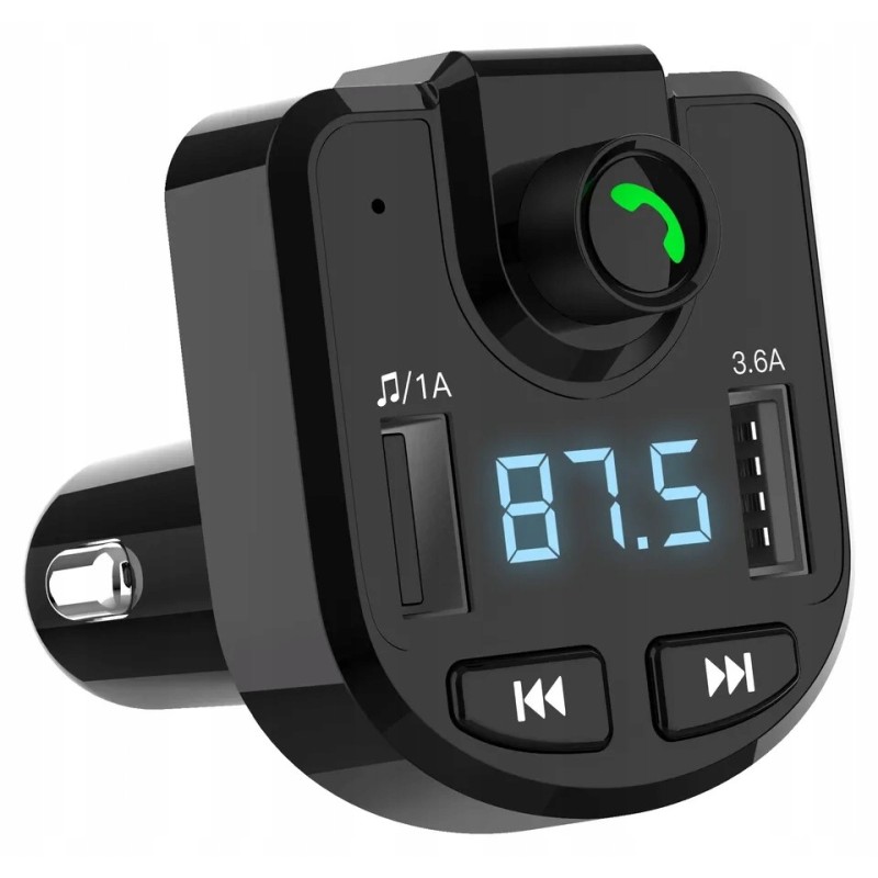 TRANSMITER FM bluetooth ładowarka 3.1A MP3 2xUSB