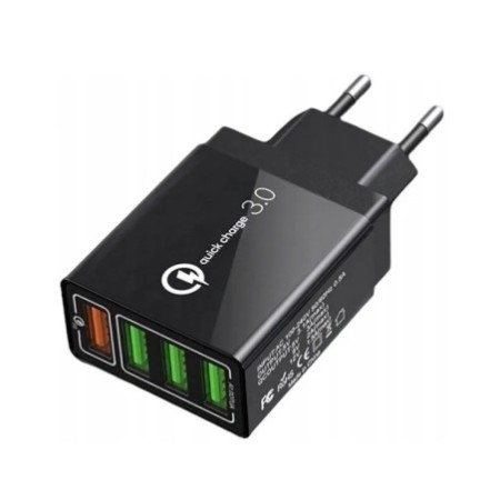 ŁADOWARKA SIECIOWA SZYBKA 4X USB QC 3 Quick Charge