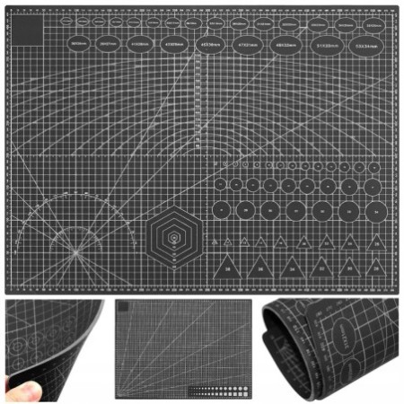 MATA DO CIĘCIA SAMOGOJĄCA Techniczna A2 60x45 cm