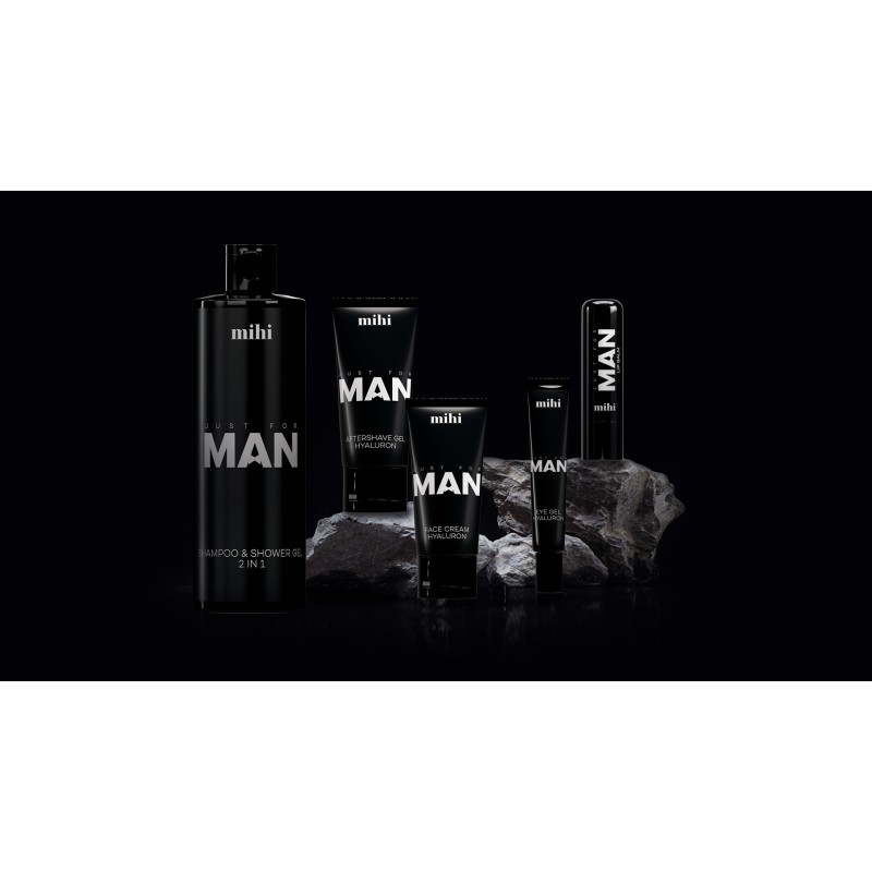 Just for MAN. 2 w 1 Żel do mycia twarzy i golenia