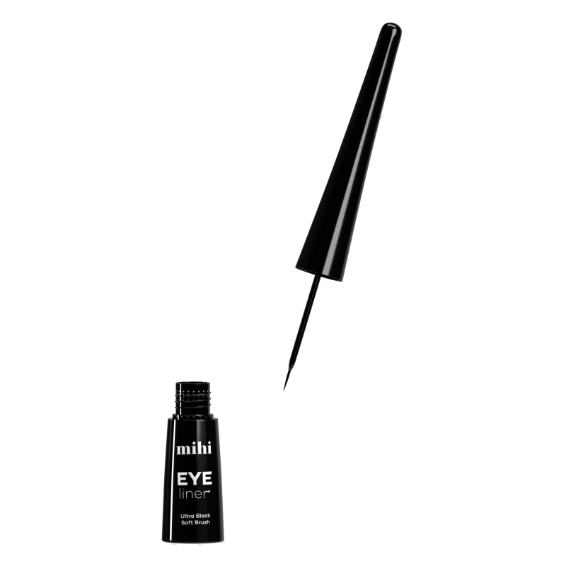 Eyeliner. Ultra czarny eyeliner Soft Brush